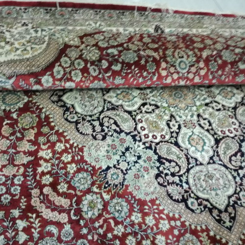 silk carpet handmade, HEREKE, in silk warp (its retail price is over 17,000) 3.06 x 2.14