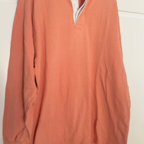 Gant polo shirt long sleeve used, colorful orange, size L