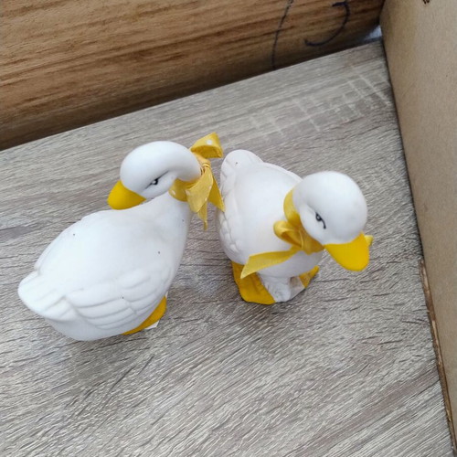 Ceramic decorative duck set used, 2 pieces