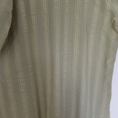 Cotton shirt like new, green tones, unique sleeves