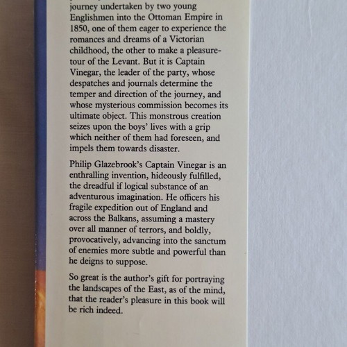 Philip Glazebrook Captain Vinegar's Commission hardcover book like new, English