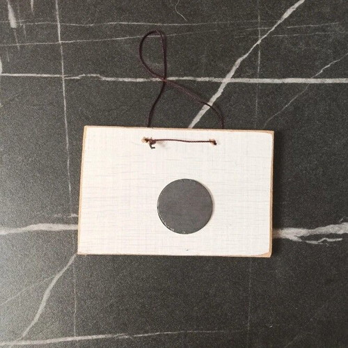 Wooden handmade frame magnet with blue string, Odos Idiotropias