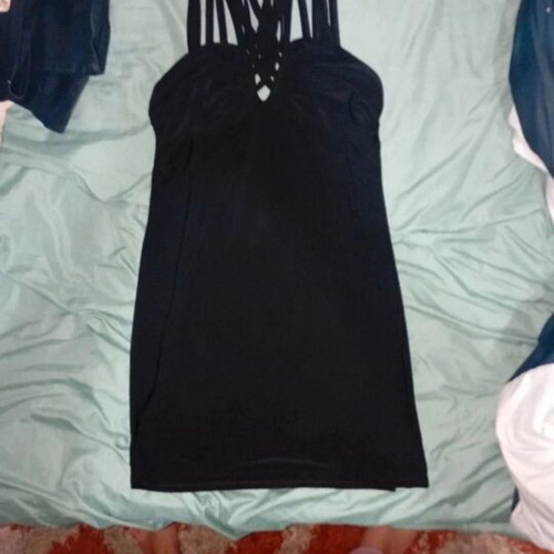 Elastic dress like new, black, one size