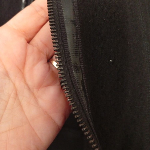 Modern jacket with two materials like new