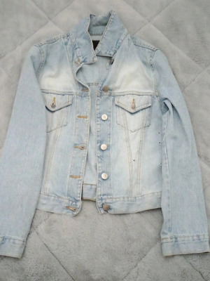 Women's denim jacket like new, blue, size S