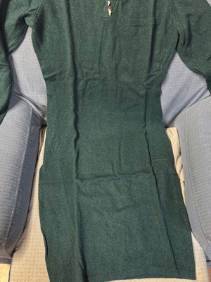Benetton wool dress size M used, green