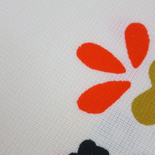 Tablecloth new 1.40x1.35 m with floral pattern