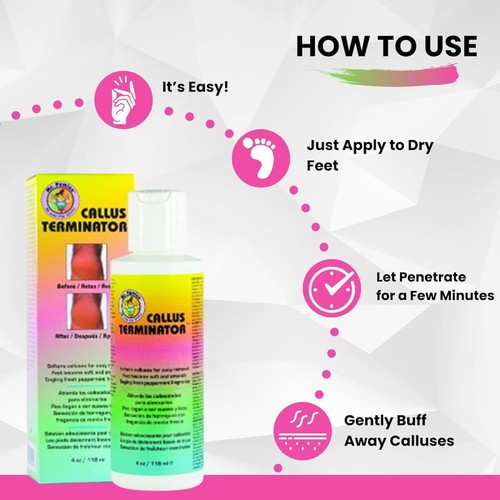 Mr. Pumice Callus Terminator lotion 118ml new for calluses and hard skin