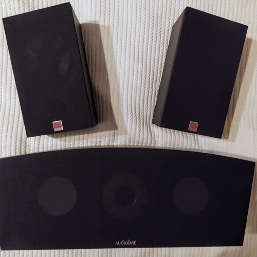 Audioline 80W central speaker with two DALI satellite speakers like new