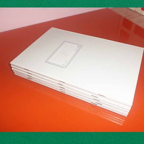 Practical quadrille notebooks like new, pack of 5, 25x35 cm, 50 sheets