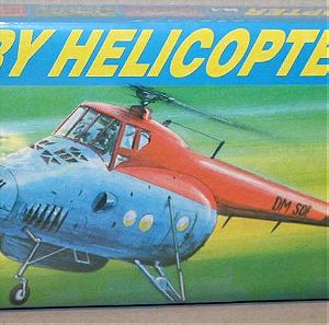 Nu-Bee Kits (1990) Made in German Democratic Republic Military Helicopter Mi-4 Κλίμακα: 1:100 Πλαστικό Καινούργιο Τιμή 6 ευρώ