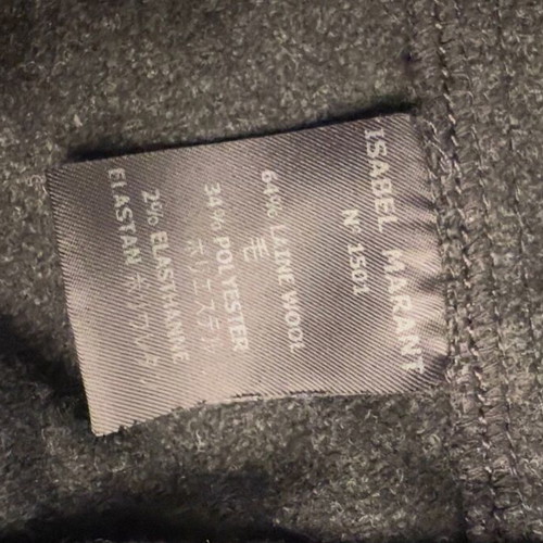 Isabel Marant Étoile wool mini skirt like new, size Small, gray