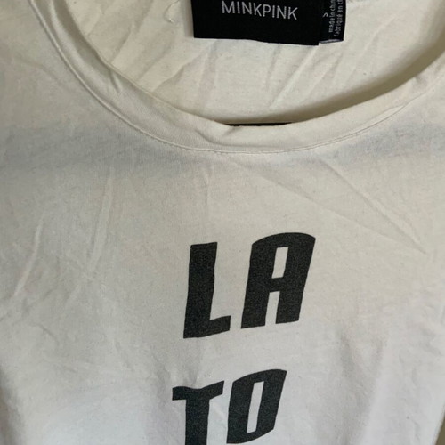 Crop Top Sleeveless Used White Size Small Minkpink