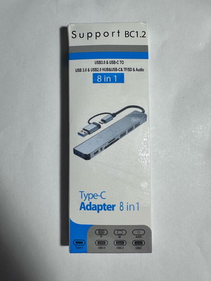 8 in 1 Port Hub for All Laptops New