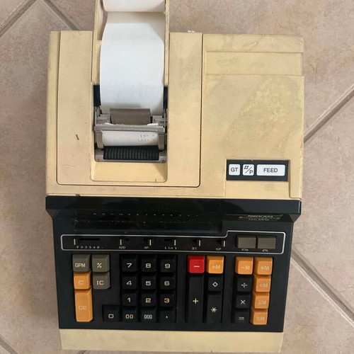Nikkam 120 MPD printing electronic calculator, vintage