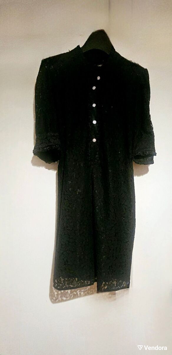 Evening dress black lace with buttons - 140,00 - Vendora.cy Evening dress black lace with buttons - 140,00 - Vendora.cy