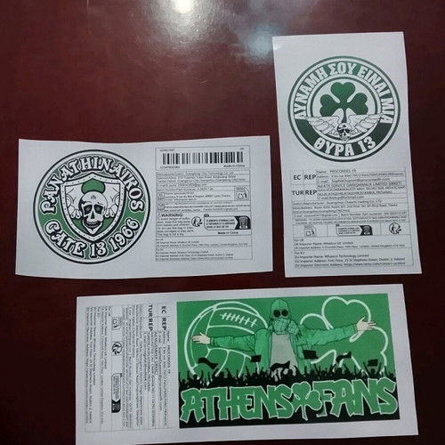Football team stickers new