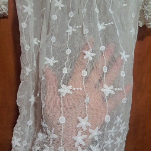 Kaftan beachwear lace, like new, size S/M, white