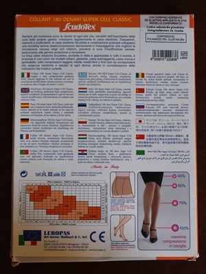 Καλσόν Scudotex 180 Den Διαβαθμισμένης Συμπίεσης 23-26 mmHg Μπεζ Καινούργιο