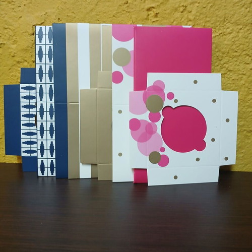 Gift boxes new, pack of 3 cardboard, foldable