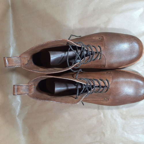 Men's boots size 47 brown handmade, new, made in Portugal