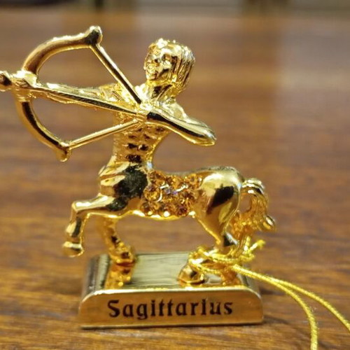 Gold-plated figurine, zodiac Sagittarius