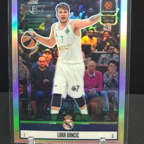 Select Euroleague 2025-26 Luka Doncic Score Throwback Silver Real Madrid card