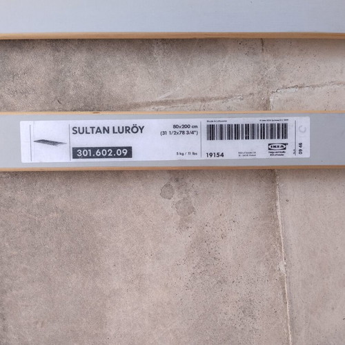 IKEA Sultan Luröy Bed Slats used 80x200 cm