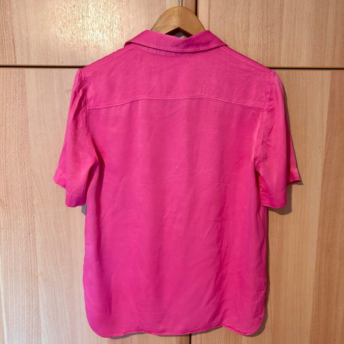 Zara short-sleeve shirt like new, fuchsia color, size M
