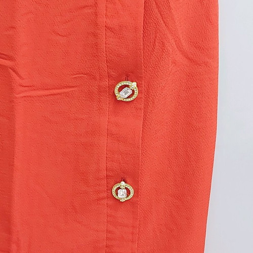 Classic dress with buttons like new, red
