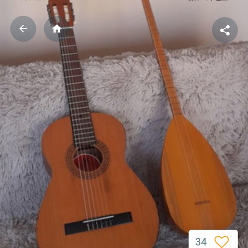 Spanish guitar and saz used, fully functional