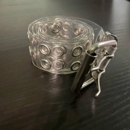 Bershka transparent belt like new, adjustable