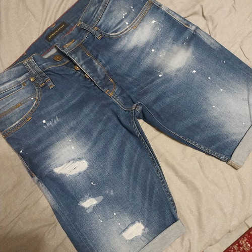 Acerbis denim bermuda shorts like new, size 34, blue