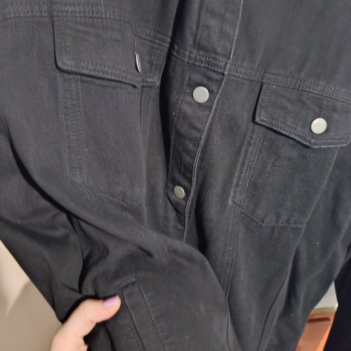 Black denim jacket, plus size
