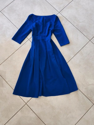 Awama midi dress blue like new, A-line elegant fit