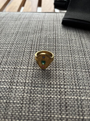 Byzantine gold-plated ring new