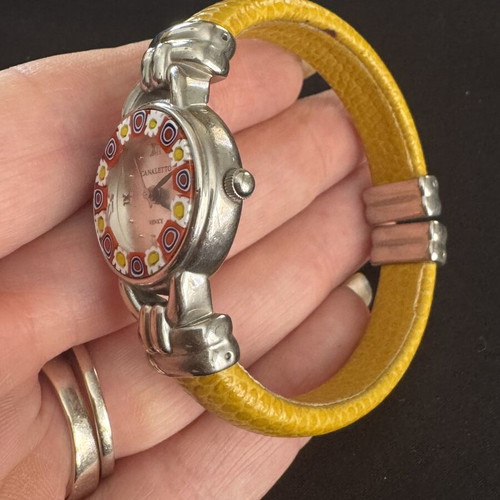 Canaletto Venice Millefiori Glass Ladies Watch, vintage