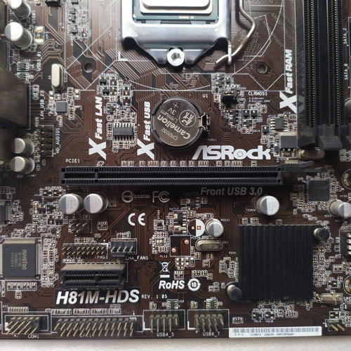 ASRock H81M-HDS motherboard with Intel i5 4570