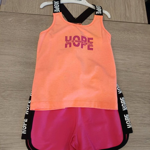 Girls' set No 6 years new Trax pink cotton