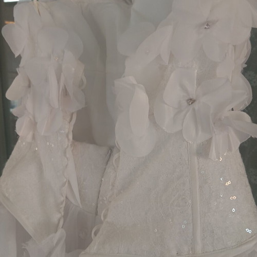 Vintage style wedding dress, Dimitriou collection, white
