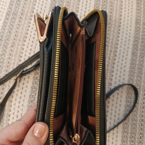 Wallet crossbody bag black like new