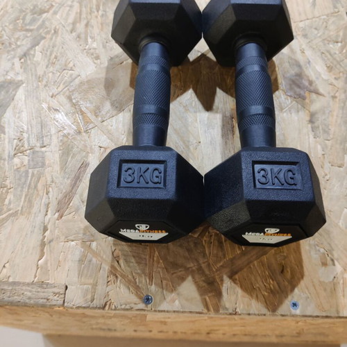 Dumbbells with rack, like new fitness equipment