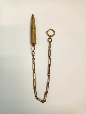 Μιλιταριστικός χειροποίητος μπρούτζινος αναπτήρας σαν καινούργιος