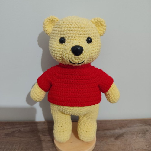 Handmade Winnie the Pooh Crochet Teddy Bear new