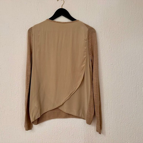 Hugo Boss pullover like new, linen and silk, size M, brown