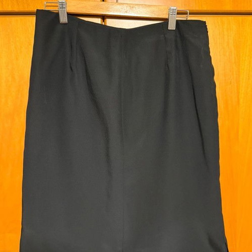 Skirt black midi evening like new, size L