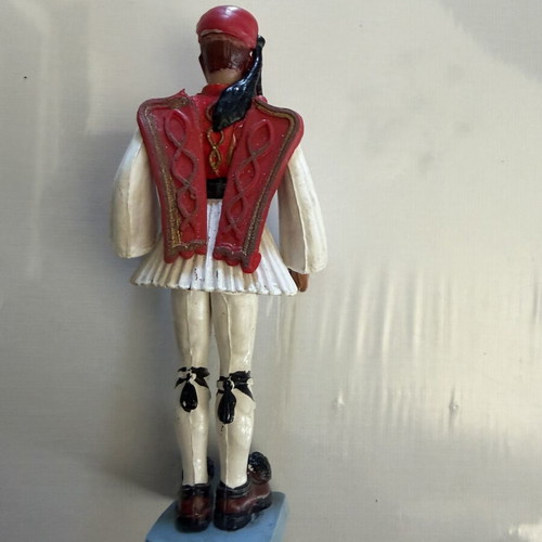 Two Evzones and One Mountain Commando Soldier Figure, Athens