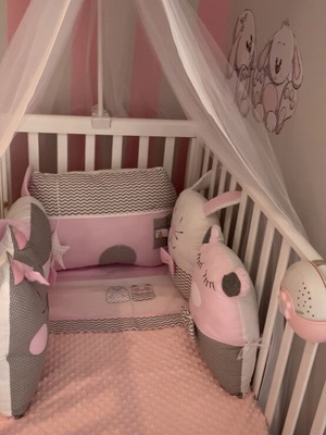 Baby Star crib bumpers used, set of 5 pieces