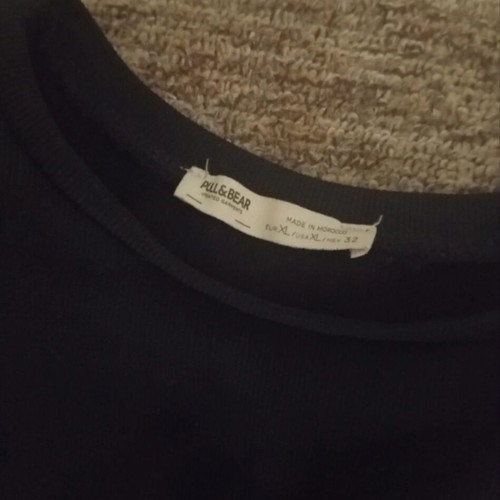 Pull & Bear Black Bodycon Mini Dress XL Like New