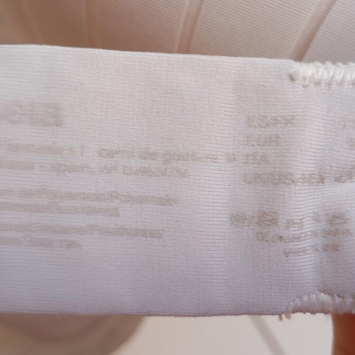 Gisela bra size 95c, like new, white, adjustable straps
